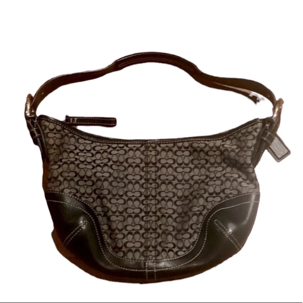 Coach Signature Canvas mini hobo bag in black - Picture 5 of 5